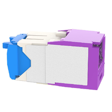 22-26 AWG Mini-Com Cat6A Shuttered Jack Module RJ45 TG Style CJH6X88TGVL