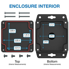 4.36" X 1.38" X 3.15"Plastic Box Enclosure With Flang RBF33P06B08B