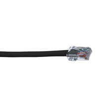 7' 24 AWG Black Cat 5e UTP Copper Patch Cord UTPCH7BLY