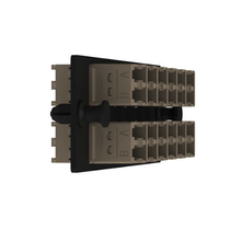 12 Port Opticom Keyed L-Brown LC Fiber Adapter Panel Duplex FAP12WLLBDLCZ