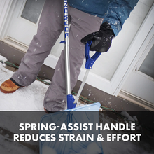 18-inch Strain-Reducing, Shatter-Resistant Polycarbonate Snow Shovel with Spring-Assisted Handle