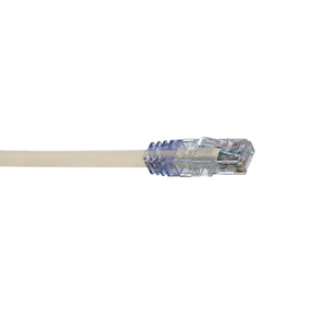 6' 24 AWG Off White Cat 6A UTP Copper Patch Cord UTP6AX6