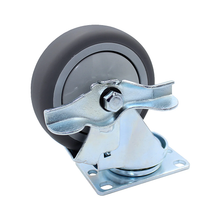 4" General Purpose Thermoplastic Swivel-Brake Caster SLAC4SBT