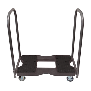 Snap-Loc General Purpose E-Track Push Cart Black Dolly SL1200P4TB