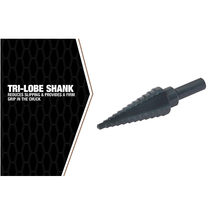 Step Drill Flute Bit SB3/16-7/8 (Pack of 2)