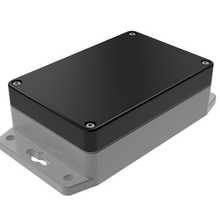 Flanged Base Polycarbonate Plastic Black/gray RBF53P06B10G