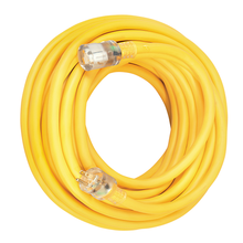50"Ft Yellow Extension Cord 10/3 SJTW Outdoor Power Light Indicator 2688SW0002 (Pack Of 2)