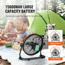 12 Inch Cordless High-Velocity Fan – Portable, Quiet, Stepless Speed Control, 360° Manual Pivot, Heavy-Duty Metal Industrial Floor Fan