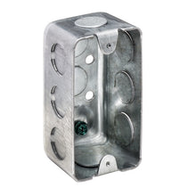 Caja de herramientas práctica de 4" x 2", 1-7/8" de profundidad embutida con orificios para conductos G19281-S-3/4 (paquete de 100)