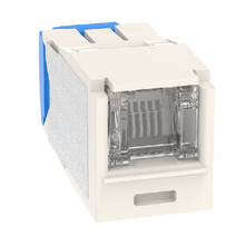 22-26 AWG Mini-Com Cat6A Shuttered Jack Module RJ45 TG Style CJH6X88TGWH