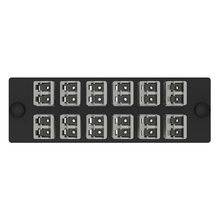 12 Port Opticom Keyed P-White LC Fiber Adapter Panel Duplex FAP12WPWTDLCZ