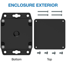 4.36" X 1.38" X 3.15"Plastic Box Enclosure With Flang RBF33P06B08B