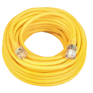25"Ft Yellow Extension Cord Cable 10/3 Sjeoow Power Light Indicator Outdoor Cold Weather 1787SW0002 (pack of 2)
