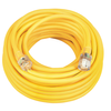 25' Ft 10/3 SJEOOW Yellow Polar Solar Extension Cord With Cold Weather Outdoor Power Light Indicator 1787SW0002 (pack of 6)