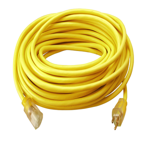 50"Ft Yellow Extension Cord 12/3 Sjtw Outdoor Power Light Indicator 2588SW0002 (Pack Of 3)