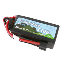 Gens Ace 4300mAh 3S1P 11.4V Adventure High Voltage G-Tech Lipo Battery With Deans And XT60 Adapter GEA433S60T3GT