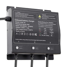 3-Bank 10A 12V Onboard Boat Charger IP68 Waterproof Smart On-Board Battery Charger