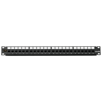 Cat 6A Flat QUICKPORT Patch Panel 1RU Black 6910G-U24