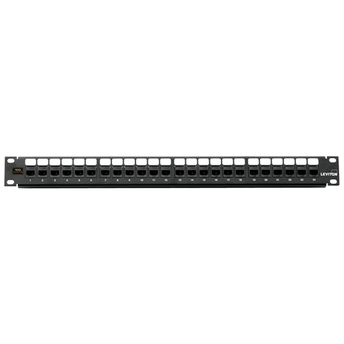 Cat 6A Flat QUICKPORT Patch Panel 1RU Black 6910G-U24