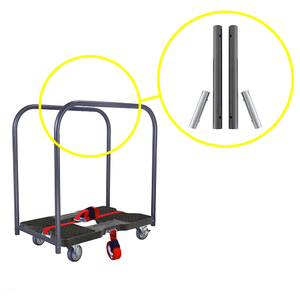 Snap-Loc General Purpose E-Track Push Cart Black Dolly SL1200P4TB