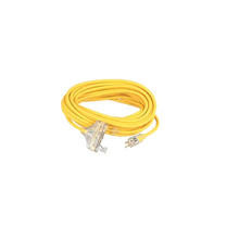 2"Ft Yellow Tritap Extension Cord Cable 12/3 Sjeoow Power Light Indicator Outdoor Cold Weather 3482SW8802 (Pack Of 8)