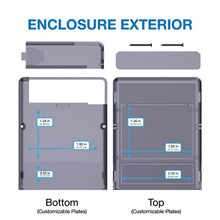 2.20"W x 2.80"L x 0.71"H Faceplate Handheld Enclosure Without Pocket Clip M4,TRGY