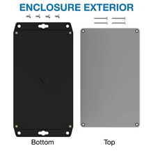 Electronic Racks And Boxes Enclosure Top Gray Bottom Black RBF85P12G10B