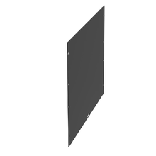 8RU Horizontal Flat Rack Filler Panel Steel 12-24 Screw DPFP8