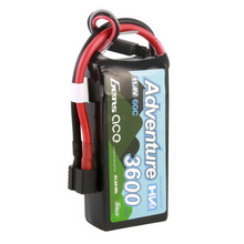 Gens Ace 3600mAh 3S1P 11.4V Adventure High Voltage G-Tech Lipo Battery With Deans And XT60 Adapter GEA363S60T3GT