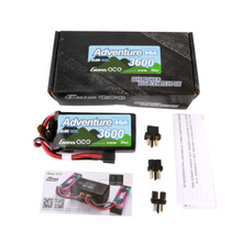 Gens Ace 3600mAh 3S1P 11.4V Adventure High Voltage G-Tech Lipo Battery With Deans And XT60 Adapter GEA363S60T3GT