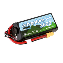 Gens Ace 3600mAh 3S1P 11.4V Adventure High Voltage G-Tech Lipo Battery With XT60 Plug GEA363S60X6GT
