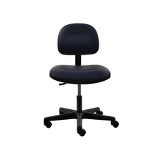 17" H - 22" H Desk Height Vinyl Chair No Arms PL12-V-BLACK-251 Black