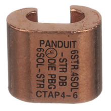 6 AWG StructuredGround C-Type Copper Compression Tap CTAP4-6-L (Pack of 50)