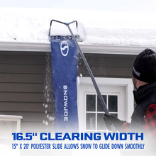 28-Foot Max Reach Snow Removal Roof Rake with 20-Foot Debris Slide