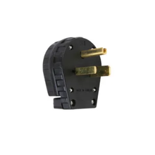 3.43 Inch Height Black Angled Plug 3869