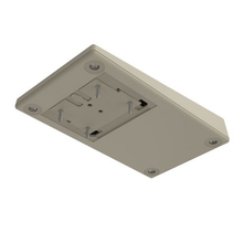 Slide Release Battery 1.9 V Almond Flanged Wallmount Enclosure 0.9 Height 25SW,AL