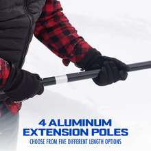 28-Foot Max Reach Snow Removal Roof Rake with 20-Foot Debris Slide