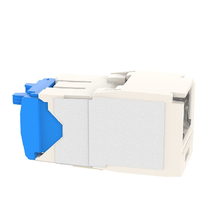 22-26 AWG Mini-Com Cat6A Shuttered Jack Module RJ45 TG Style CJH6X88TGWH