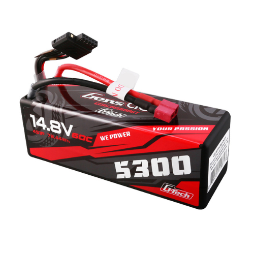 Gens Ace 5300mAh 4S1P 14.8V HardCase G-Tech Lipo Battery14# With Deans Plug GEA534S60DGT