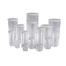 12 Dram Vial Assembled Clear Polystyrene Plastic 12C (Pack of 530)