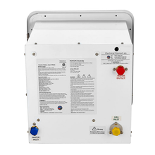 Calentador de ducha compacto sin tanque para RV, puerta blanca, 15" x 15" (42,000 BTU) con control remoto, color blanco TMRVQ-05010242