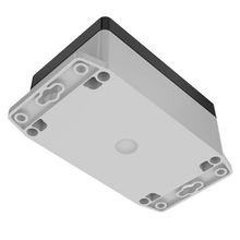 Flanged Base Polycarbonate Plastic Black/gray RBF53P06B16G