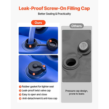 10 Ft Double-Chamber Water Tubes Pool Cover Water Bags, Pack of 5, 0.4mm Thick PVC Weights