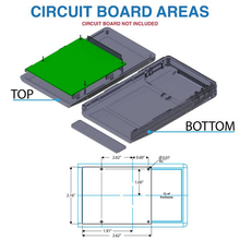 2.40"W x 4.15"L x 0.85"H Faceplate Handheld Enclosure With Pocket Clip M6,PC,TRGY
