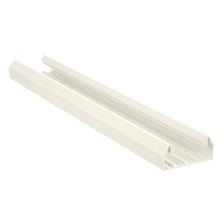 PVC T-70 Low Voltage Surface Raceway Base Fittings 10FT White T70BWH10