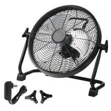 12 Inch Cordless High-Velocity Fan – Portable, Quiet, Stepless Speed Control, 360° Manual Pivot, Heavy-Duty Metal Industrial Floor Fan