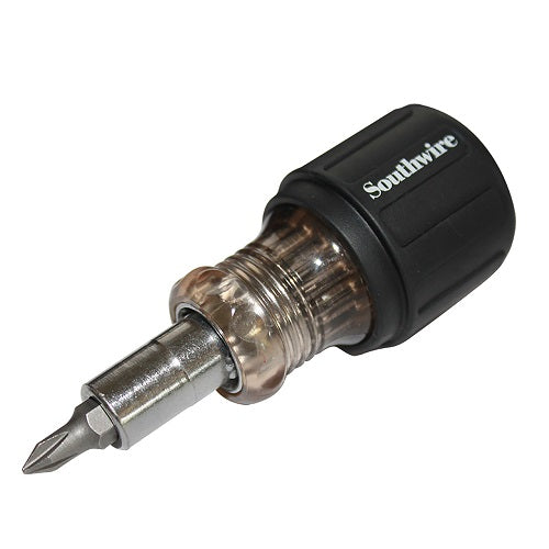 6 in1 Stubby Multi-Bit Screwdriver SDS6N1 (Pack of 8)