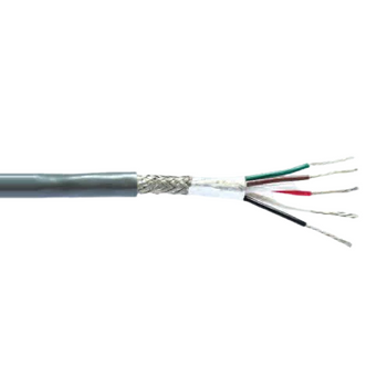 18 + 22 AWG 5C Stranded Bare Copper Unshielded TC Braid PVC 105C 600V Composite Electronic Cable