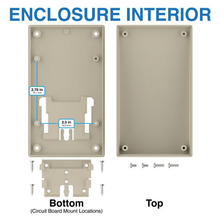 Slide Release Almond Flanged Wallmount Enclosure 0.9 Height 15SW,AL