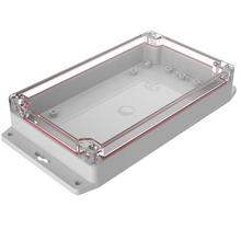 Electronic Racks And Boxes Enclosure Top Clear Bottom Gray RBF85P06C10G
